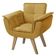 Poltrona Opalla New Base Tecido Amarelo