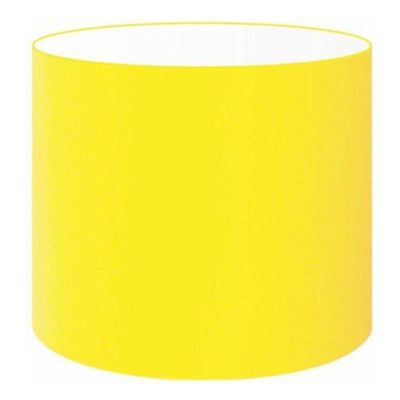 Cúpula Abajur Cilíndrica Cp-7007 ø20x22cm Amarelo
