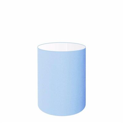 Cúpula Abajur E Luminária Cilíndrica Vivare Cp-7003 ø15x20cm - Bocal Nacional Azul-bebê