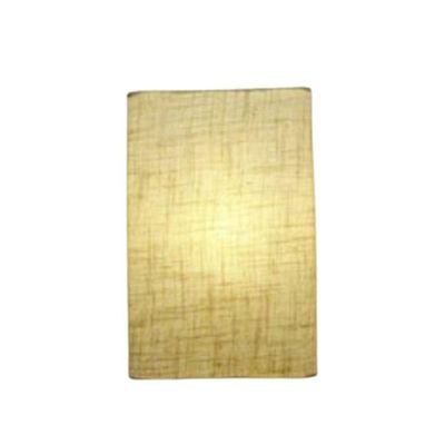 Arandela Retangular Retro Md-2029 Cúpula Em Tecido 18x10x30cm Rustico Bege - Bivolt