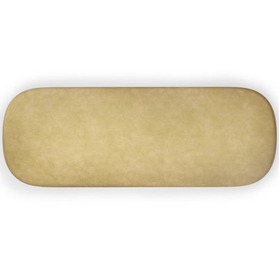 Kit 02 Puffs Decorativos Orgânicos Para Living Quarto 160cm Doha W01 Couríssimo Fendi - Lyam Decor