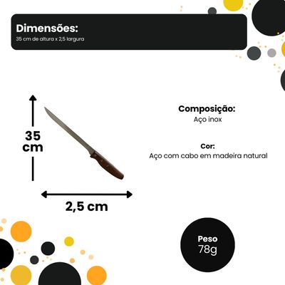 Faca de Corte 35cm Cortinox Bravo