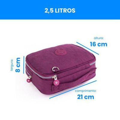 Kit Estojo Escolar Lápis Nylon Ziper Resistente C/ Organizador De Lápis Mais Canetinhas Marca Texto
