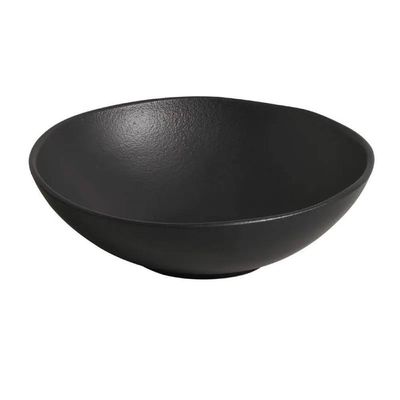 Bowl Médio Orgânico em Stoneware Preto Matte 1,9L Porto Brasil Preto