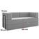 Sofa Cama Modular 2 Lugares 160 Cm Monaco Linho Cinza Vconcept Cinza