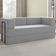 Sofa Cama Modular 2 Lugares 160 Cm Monaco Linho Cinza Vconcept Cinza