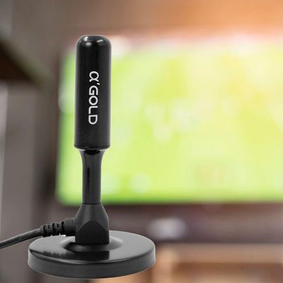 Antena Interna De Digital Amplificada Hdtv Cb20 Agold
