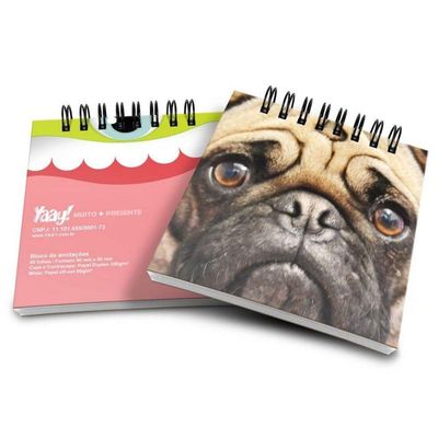 Bloco De Anotações Pug Face