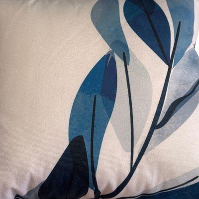Almofada Decorativa Suede Digital Azul