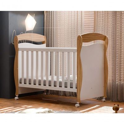 Berço Americano Junior New - Moveis Peroba Amendoa-branco