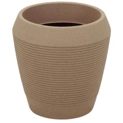 Vaso Flores Tramontina Egípcio Cor Areia Granito 31cm Plantas Folhagens Jardins Varandas
