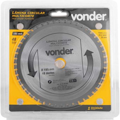 Lamina Circular Multicorte 185X1.1X1.6X48D Vonder