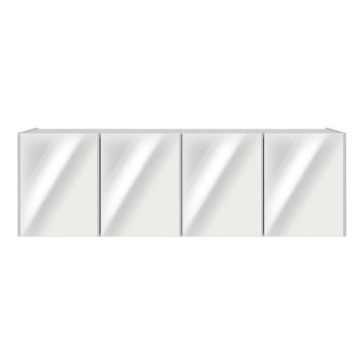 Aparador Buffet Suspenso Com Espelhos 4 Portas Multimóveis Mp8005 Branco Branco