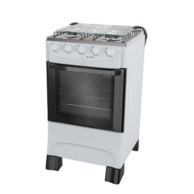 Fogao 4bcs Mesa Inox Mfi4bb Mueller Branco Bivolt