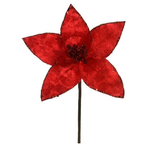 Bico Papagaio Aveludado com Glitter Vermelho 23cm D&A Bico Papagaio Aveludado com Glitter Vermelho 23cm D&A