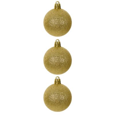 BOLA GLITTER BAG C/3 UND (DOURADO) 6cm