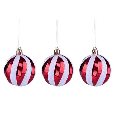 Tubo Bola Natal Bicolor 6cm c6 CV244458 Cazza Vm