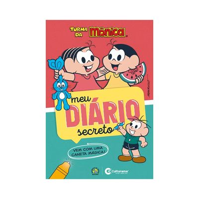 Livro Infantil Culturama Meu Diário Secreto Turma da Mônica com Caneta Mágica
