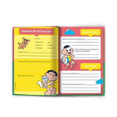 Livro Infantil Culturama Meu Diário Secreto Turma da Mônica com Caneta Mágica