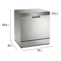Lava-Louças Electrolux 8 Serviços Inox com Função Higienizar (LL08S)