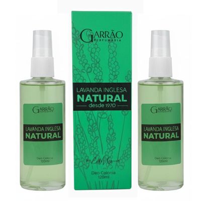 Kit 2 Colônias Lavanda Inglesa Natural Garrão - 120ml