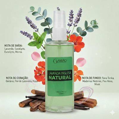 Kit 2 Colônias Lavanda Inglesa Natural Garrão - 120ml
