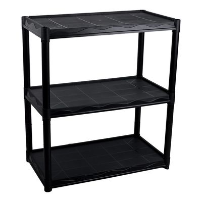 Estante multiuso 3003 andares preta - Das plast