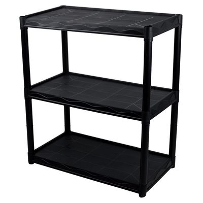 Estante multiuso 3003 andares preta - Das plast