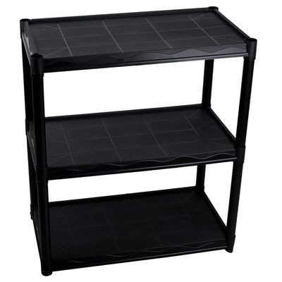 Estante multiuso 3003 andares preta - Das plast