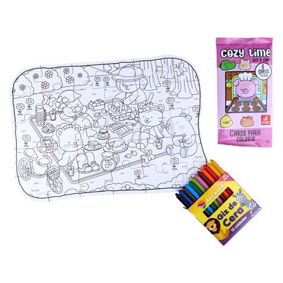 Quebra Cabeça Cozy & Confy Para Colorir 30 Peças BDC