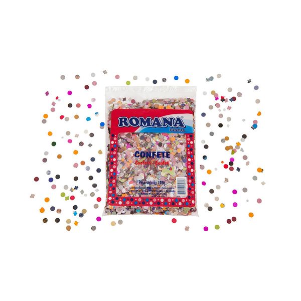 Confete Romana Festas Colorido 120g Confete Romana Festas Colorido 120g