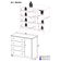 Cômoda Infantil 95cm 1 Porta E 4 Gavetas Realeza Multimóveis Mp4454 Madeirado/off White Madeirado/off White