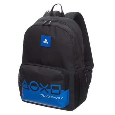 Kit Mochila Costas Lancheira Térmica Infantil Escolar Menino Playstation Game Blue Pacific