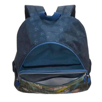Kit Mochila Costas Lancheira Térmica Escolar Infantil Naruto Shippuden Time 7 Azul