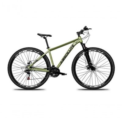 Bicicleta Aro 29 Absolute Nero 5 Alumínio 21v Câmbios Shimano Freio A Disco Mountain Bike oliva Tam: 15