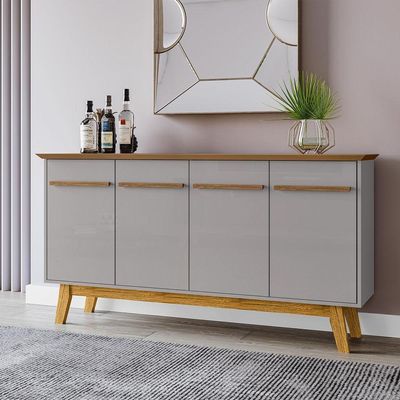 Aparador Buffet Opala Cinamomo Com Off-white - Bechara