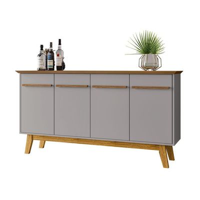 Aparador Buffet Opala Cinamomo Com Off-white - Bechara