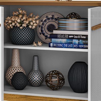 Aparador Buffet Opala Cinamomo Com Off-white - Bechara