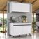Armário De Cozinha Compacta 120cm Veneza Multimóveis V2141 Branco/preto Branco/preto