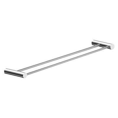 Kit De Acessórios Duplo Para Banheiro Alto Brilho Orion 3 Peças Prata 2040or