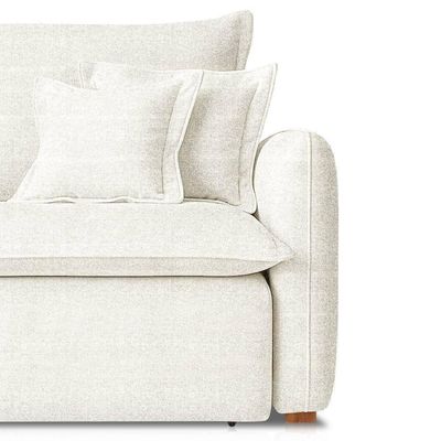 Sofá 4 Lugares 2,40m Retrátil E Reclinável Em Tecido Linho – Malta Lucadi Rústico Natural