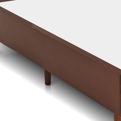 Base Box Para Colchão Queen Gazin Suede 198Cm X 158Cm