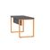 Mesa Escritório 1500x700x750mm M150-70pe40tub Grafito-laranja Picasso
