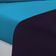 Jogo De Cama Malha Lençol 100% Algodão Gran Moratta 4 Peças Queen - Roxo/Azul Turqueza
