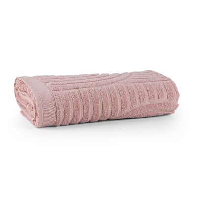 Toalha de Rosto Dunna Fio Penteado Relevo Dunas 01 Peça 100% Algodão - Nuvem Rosa