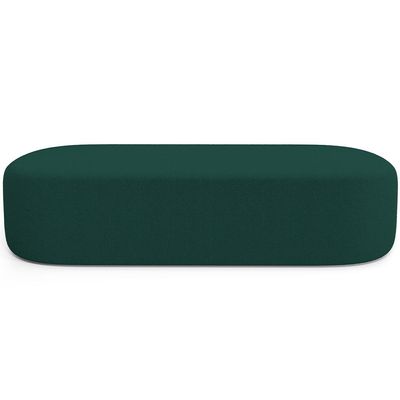 Puff Decorativo Orgânico Para Living Quarto 160cm Doha W01 Bouclê Verde - Lyam Decor