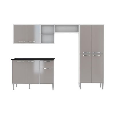 Cozinha Compacta Armário E Balcão Xangai Multimóveis Vm2840