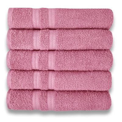 Kit 5 Toalhas Super Grossa Felpuda E Macia 80x150cm Beka Branco