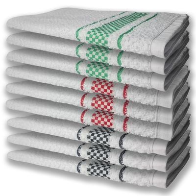 9 Panos de Prato Atoalhado Felpudo Premium PR+VM+VD