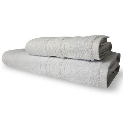 Kit 2 Toalhas Itália Soft 1 Banho 1 Rosto Grossa 100% Algodão 430g/m² - Branco